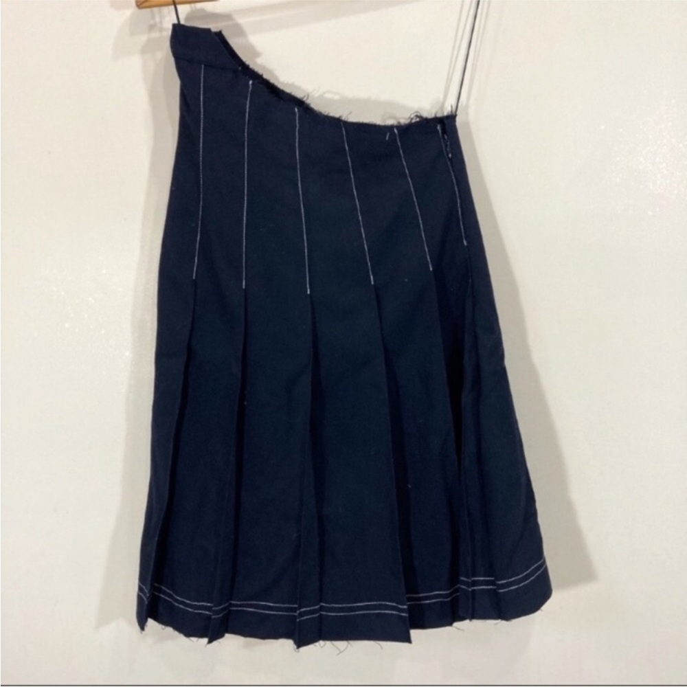 Jacquemus Pleated Wool Skirt with Cut Out Feature Size 34